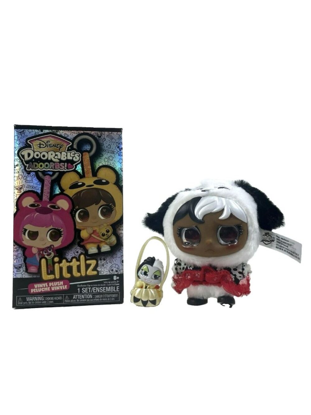 Disney Doorables Adoorbs Littlz 5" Clip-On Plush Doll CHANTAL & Accessories NEW